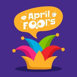 Рука рисовать апрельский день дураков