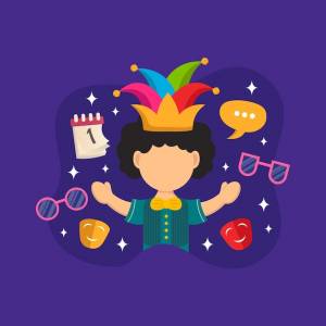 Рука рисовать иллюстрацию апрельского дня дураков