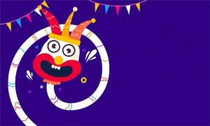 Первоапрельский день дурака с забавным розыгрышем иллюстрации векторный дизайн фона для апрельского дня дурака