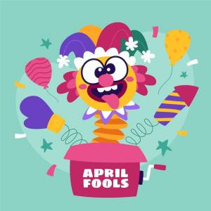 Нарисованная рукой иллюстрация дня дурака в апреле