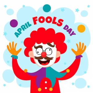 Плоский дизайн апреля день дураков концепция