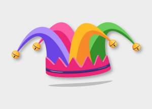 Минимальный ручной рисунок апрельский день дурака элемент дизайна eps