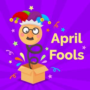 Плоский стиль день дурака