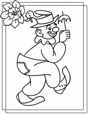 Раскраска День смеха