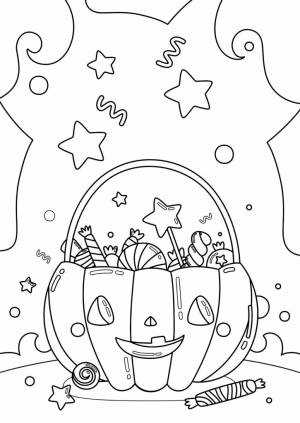 Раскраски на Хэллоуин