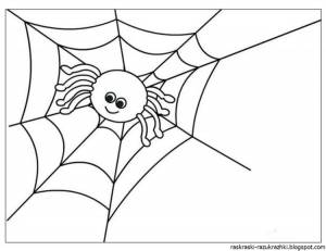Рисунок паук для детей