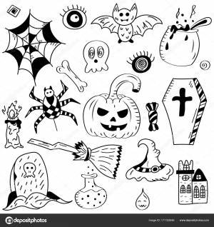 Раскраска паук на хэллоуин