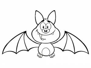 Раскраски Летучие мыши на Хэллоуин