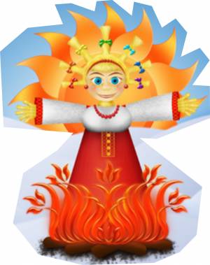 Чучело масленицы рисунок