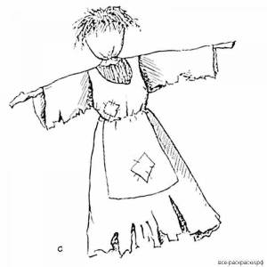 Раскраски Чучело масленицы