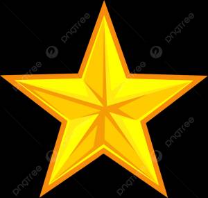 мультфильм золотая рождественская звезда PNG , мультфильм, Золото, произведение искусства PNG картинки и пнг рисунок для й загрузки