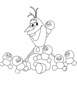 Раскраски Холодное сердце  , картинки разукрашки для девочек