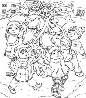 Раскраски Колядки