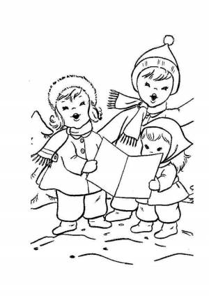 Раскраски колядки