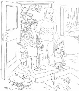 Раскраски Колядки