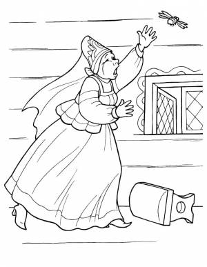 Раскраски сказки пушкина