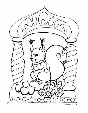 Раскраска о царе Салтане