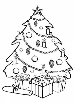 Раскраски Ёлка