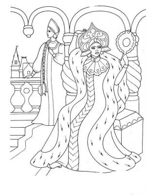 Раскраски Сказка о мертвой царевне