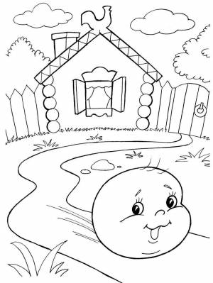 Раскраски Колобок