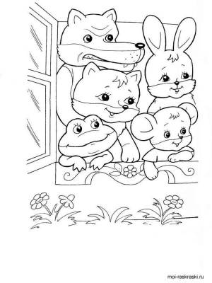 Раскраска Теремок