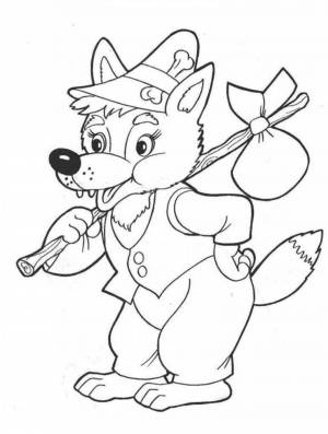 Раскраски Герои сказки теремок