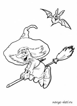 Супер раскраска страшилка Баба Яга и её друзья