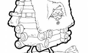 Раскраска Баба Яга и её друзья