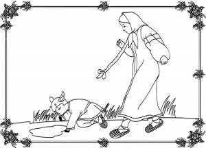 Раскраска Сестрица Алёнушка и братец Иванушка