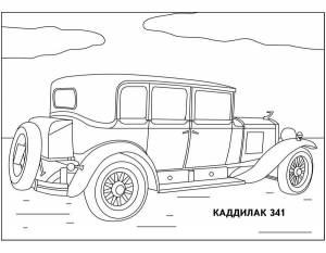Раскраски Ретро Автомоб