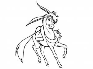 Раскраска Конёк-Горбунок 8
