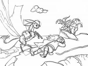 Раскраска Конёк-Горбунок 15