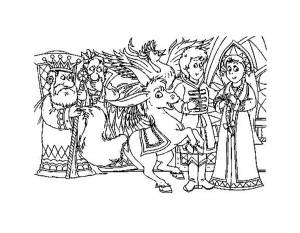 Раскраска Конёк Горбунок