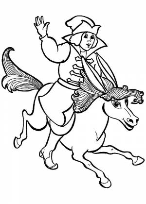 Раскраски Конёк Горбунок