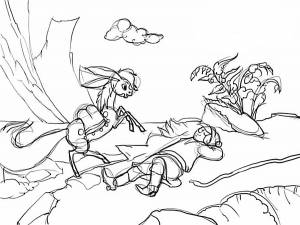 Раскраска Конёк Горбунок