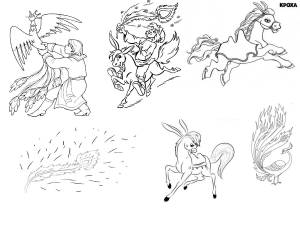 Конек горбунок рисунки