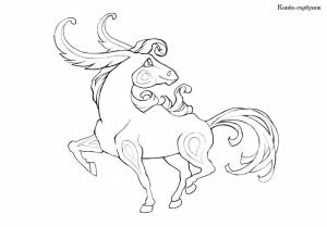 Раскраска Конёк-Горбунок 16