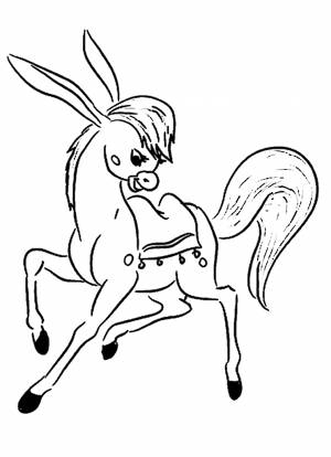 Раскраска Конек Горбунок