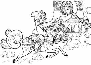 Раскраска Конек Горбунок