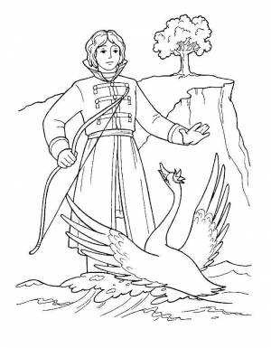 Раскраски Раскраска Сказка о царе салтане сказка о царе салтане, Сайт раскрасок