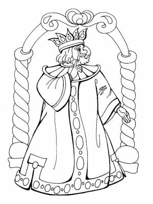 Раскраска Сказка о царе Салтане 15