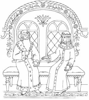 Раскраска Сказка о царе Салтане 2