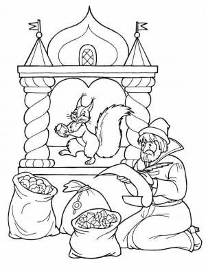 Раскраски К сказке о царе салтане пушкина