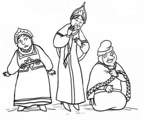 Раскраска Сказка о царе Салтане 3