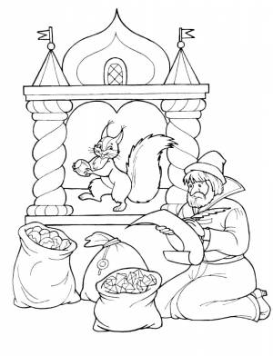 Раскраска Сказка о царе Салтане 21