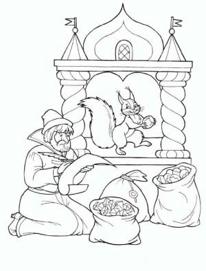 Раскраска Сказка о царе Салтане