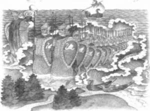 Раскраски сказка тридцать три богатыря