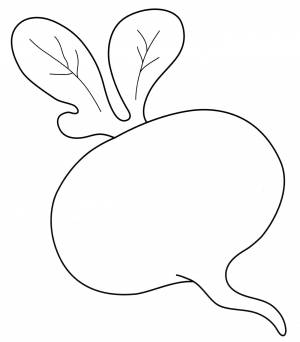 Раскраска Большая репа