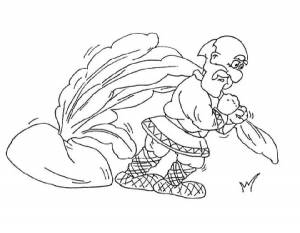 Раскраска Репка