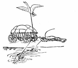 Лебедь рак и щука раскраска